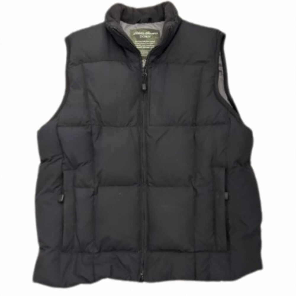 EDDIE BAUER Premium Goose Down Puffer Vest Men Size Medium - Picture 2 of 6
